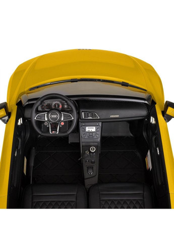 Дитячий електромобіль Audi жовтий 2 місний для дітей від 6 років з акумулятором та музикою Bambi (368760302)