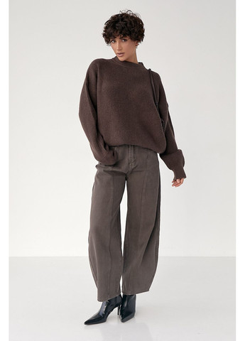 Вязаная теплая однотонная кофта Lurex (372255488)