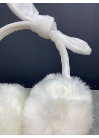 Детские меховые наушники Fluffy Bunny, белые Katy Kids (380464314)