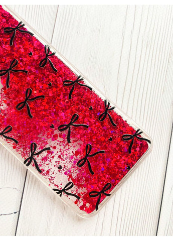 Чехол с плавающими розовыми блестками на Samsung Galaxy A05s (A057) Бантики (принт 405) Creative (355403423)