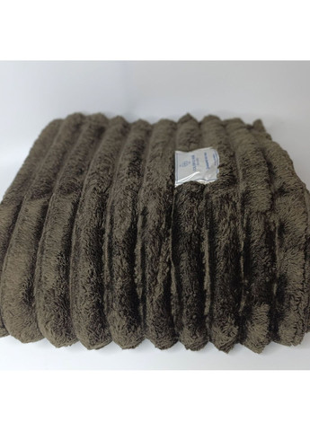 Пухнастий плед-покривало Королівський,, Євро, 200x220 см Сірий Євро Colorful Home Шарпей (363131238)