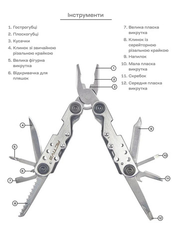Мультитул First Tool Silver Active (316443494)