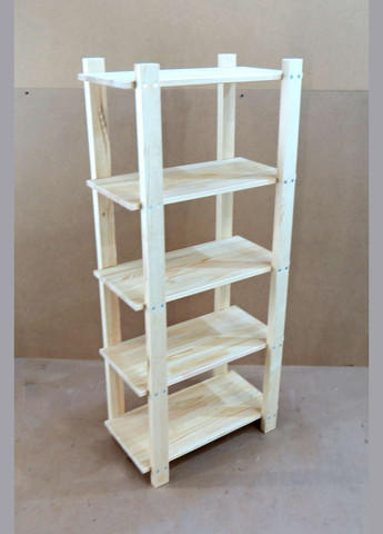 Етажерка розбірна з дерева Ковентрі 60х38х136 бланже (МЕБ-0018201) No Brand (327868207)