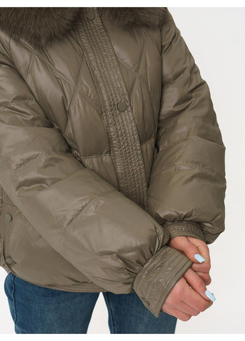 Коричневая зимняя куртка 21 - 04301 Vivilona