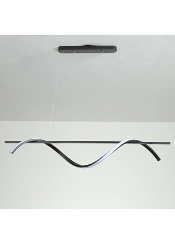 Люстра світлодіодна підвісна LED світильник для квартири на стелю ледве 26738 Чорний 30-160х10х120 см. Sunnysky (324396045)