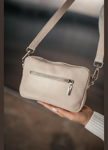 Сумка кожаная женская функциональная бежевая NIUNIU (296662353)