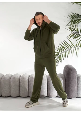Чоловічий спортивний костюм зі змійкою Fashion (382614248)