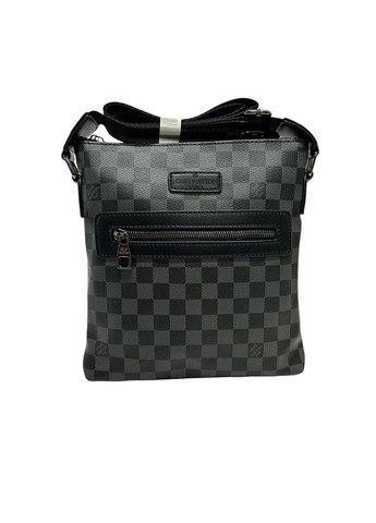 Чоловіча сумка LV з еко-шкіри LV-1200-0 чорно-сіра 25 x 24 x 2,5 No Brand (372744593)