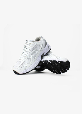 Кроссовки женские и мужские New Balance 530 Silver White | Нью Беланс 530 серебряные No Brand серебряные демисезоны (338433411)