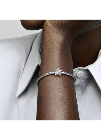 Срібний Браслет Пандора з асиметричною застібкою-зіркою 599639C01 Kabluchka (355347419)