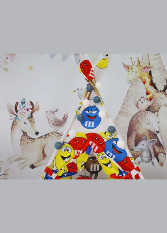 Вигвам палатка M&M's БОН БОН + 3 подушки! Полный комплект! No Brand (316257203)