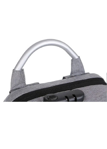 Міський повсякденний рюкзак з кодовим замком світловідбиваючими вставками кишенею для ноутбука 44х30х17 см (481721-Prob) Чорний Unbranded (365657971)