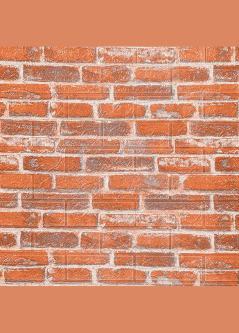 Самоклеюча 3D панель під руду катеринославську цеглу 3080x700x3мм SW-00001762 Sticker Wall (300372565)