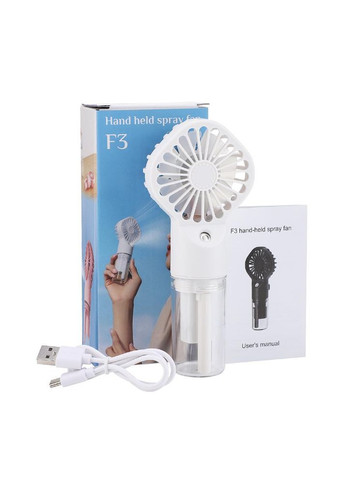 Вентилятор-увлажнитель воздуха USB мини на аккумуляторе Small Fan 2 в 1 белый Po Fanu (351563211)