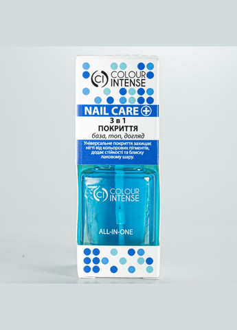 Универсальное покрытие для ногтей 3 в 1 Nail Care All In One 101 11 мл Colour Intense (335858457)