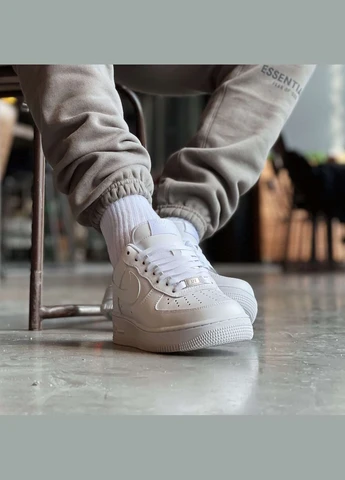Білі Осінні чоловічі кросівки Nike Air Force 1 Low '07 White CW2288