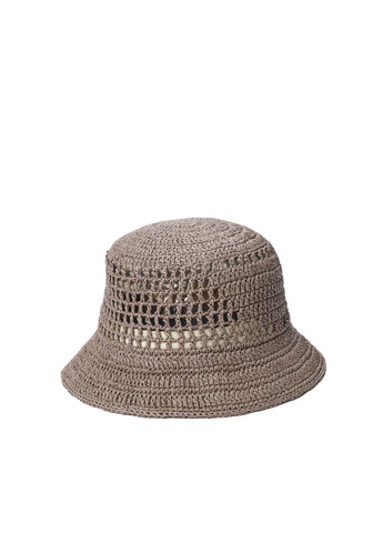 Панама женская вязаная целлюлоза коричневая ЛИЕНЦ LuckyLOOK 819-825 (336025412)