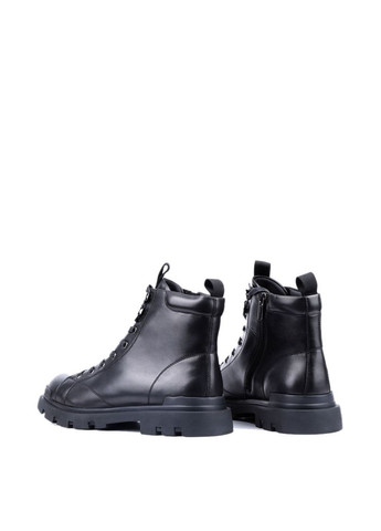 Черные зимние мужские ботинки hz2039b-10-b12оз24-25 черный кожа Miguel Miratez