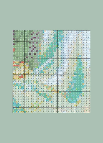 Набор для вышивания по нанесённой на канву схеме "Madonna and Child 11". AIDA 14CT printed 37*45 см Joy Sunday (313613158)