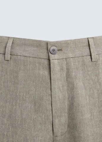 Бежевые повседневный летние брюки Zara