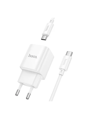 Зарядное устройство C146A Charm USB-C PD20W + cable USB-C to USB-C White (6942007630269) Hoco (393966014)