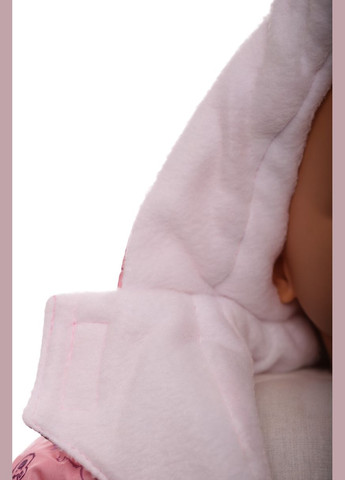 Человечек на флисе для девочки звездочка с принтом мишка baby розовый 80 см (45047) BABYKROHA (297198001)