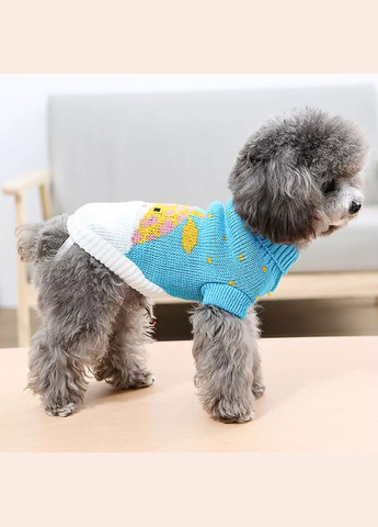 В'язаний акриловий светр для собак Pet Style "Блакитний жираф" 2XL No Brand - (323236886)