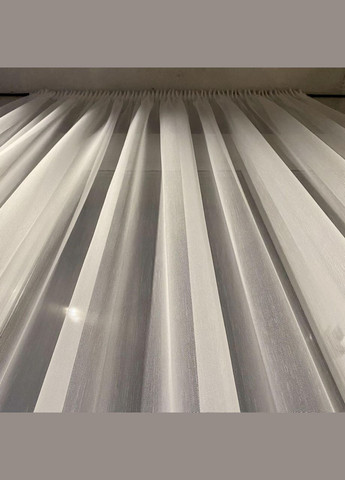 Тюль на тесьме бамбук, ширина-600 см. высота-245 см. 1 шт. Тепло-белый, Турция No Brand (337357862)