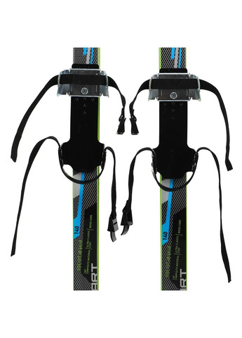 Ліжі бігові підліткові в комплекті з палицями (l-ліж-140см, l-палиці-120см, PVC чохол, кріплення регульоване, Zelart (361435789)