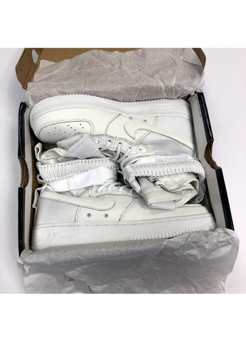 Белые демисезонные кроссовки мужские nike special fled air force 1 white найк No Brand