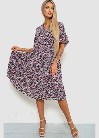 Комбинированное платье с цветочным принтом Ager