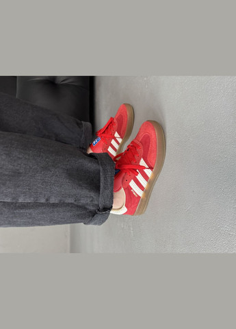 Кроссовки женские и мужские Adidas Gazelle red | Адидас Газель красный | Адидас Газель красный No Brand красные демисезоны (316091165)