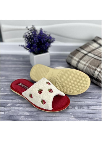 Кімнатні жіночі тапочки Belsta Е-0088-47 Червоні No Brand (260597044)