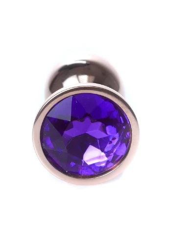Анальная пробка Jewellery Red Gold Plug Purple d - 2,7 см, S BOYS of TOYS (395803774)