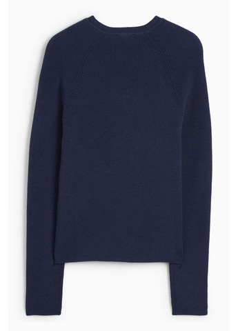 Темно-синий демисезонный джемпер в рубчик C&A