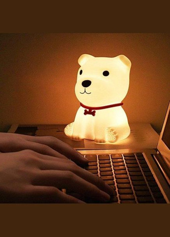 Декоративный ночник Puppy LJC-148 щенок детский силиконовый светильник для сна игрушка No Brand (317275903)