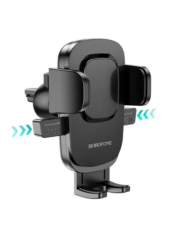 Автодержатель Borofone для телефона на дефлектор 106x107x106 мм пластик черный No Brand BH69 (401167663)