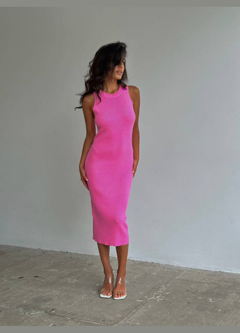 Рожева жіноча сукня рубчик No Brand