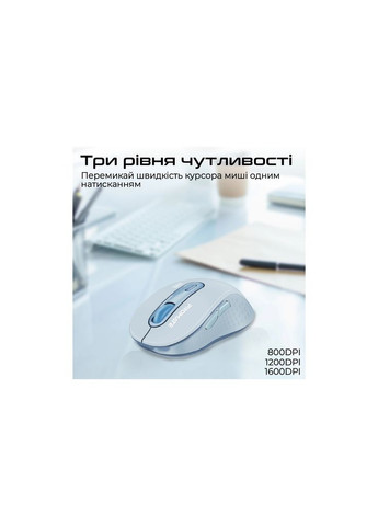 Мышка Ken Wireless/Bluetooth Blue (ken.blue) Promate (315720835)