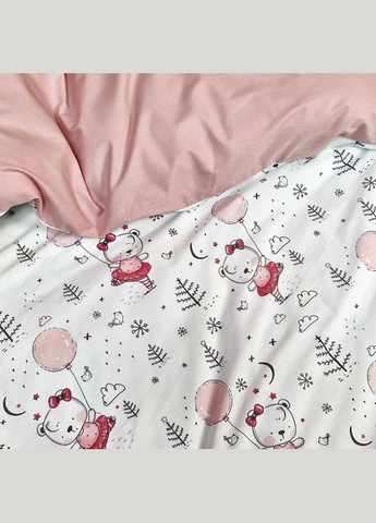 Постельное белье Пудровый шарик Ранфорс Подростковое на резинке MERISET (306740006)