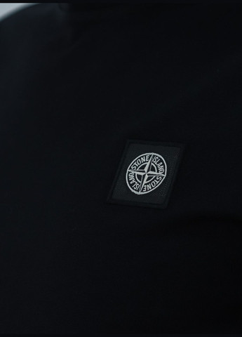 Черный демисезонный спортивный, повседневный, кэжуал лонгслив Stone Island