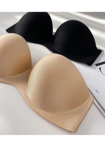 Чёрный силиконовый бюстгальтер афина без бретелей, бесшовный гладкий бюстгальтер пушап, бюстгальтер анжелика No Brand