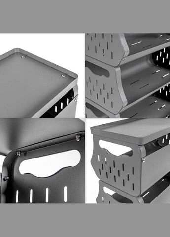 Стелаж універсальний для зберігання триярусний 60х30х77см SW-00002259 Sticker Wall (339776082)