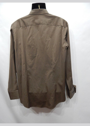 Оливковковая (хаки) кэжуал рубашка однотонная Murano