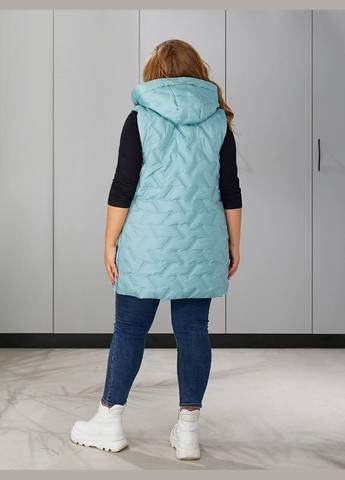 Женская жилетка с капюшоном цвет черный New Trend (304646813)