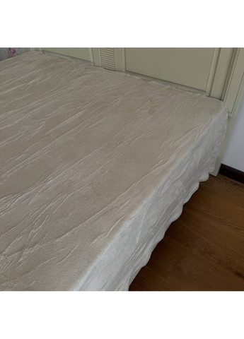 Плед-покрывало флисовый полуторный 150х200 светло-бежевый ODN6 Colorful Home (366959101)