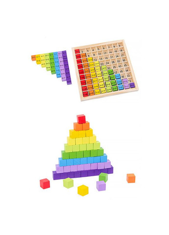 Дитяча розвивальна іграшка DL-2307 Таблиця множення навчальна дошка 44 шт. Lesko (352012932)