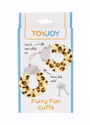 Наручники с мехом леопардовые Toy Joy (289784148)