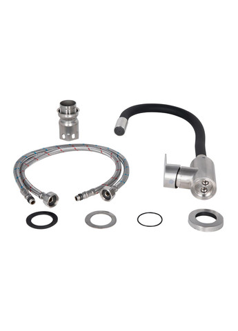 Смеситель для кухни Vida с гибким изливом (k35) LDVID015F3BLA43358 Black LIDZ 015F3 (323485836)