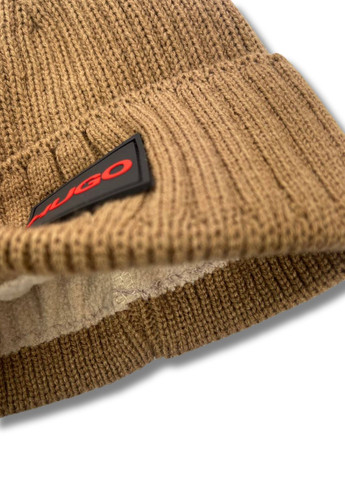 Зимова шапка біні на флісі - HUGO No Brand Шапка біні (362697750)